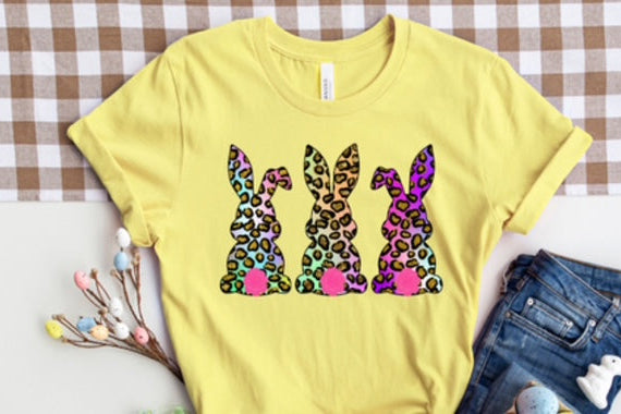 Cheetah Bunnies Transfer (ADD TRANSFER TO SHIRT PURCHASE!!)