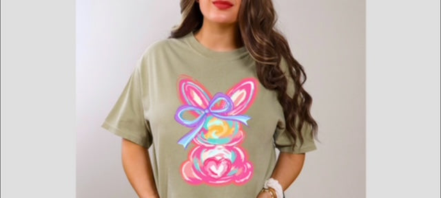 Neon Bunny Transfer (ADD TRANSFER TO SHIRT PURCHASE!!)