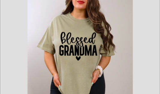 Blessed Grandma Transfer (ADD TRANSFER TO SHIRT PURCHASE!!)